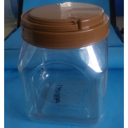 益群120Q100手提塑料方瓶，手提塑料蜂蜜瓶，茶葉瓶瓜子瓶