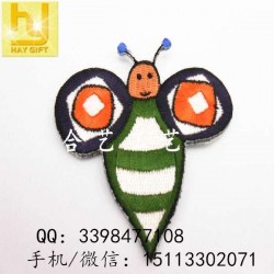 刺繡徽章、肩章、卡通刺繡圖案、水溶繡花